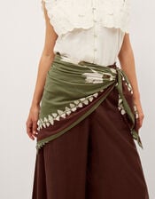 Ester Floral Square Cotton Scarf, , large