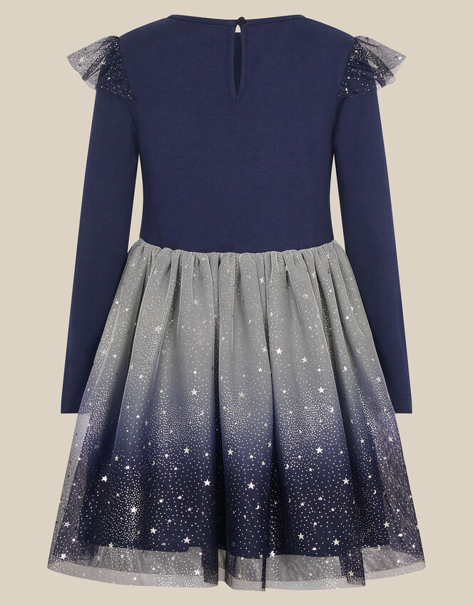 Unicorn Ombr&eacute; Disco Dress, Blue (NAVY), large