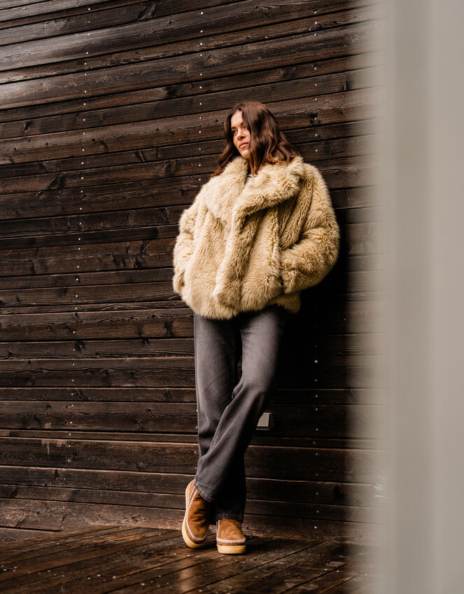 Laidback London Setsu Suede Ankle Boots, Brown (BROWN), large