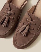 Iris Suede Slip On Loafers, Natural (NEUTRAL), large