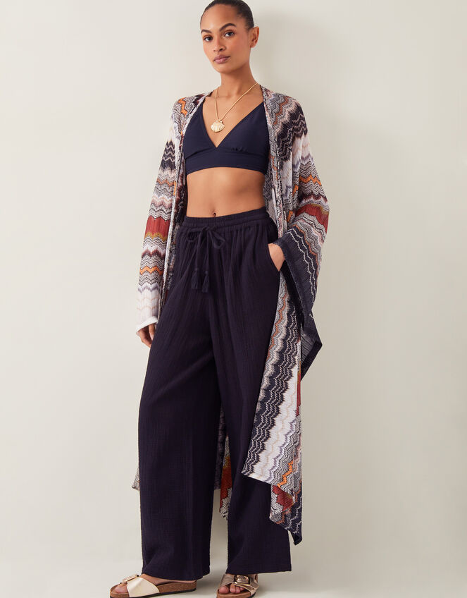 Ava Crochet Beach Cover Up, Brown (CHOCOLATE), large