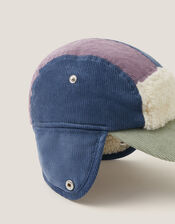 Corduroy Trapper Cap, Multi (MULTI), large