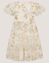 Azalea Ruffle Floral Embroidered Party Dress, Multi (MULTI), large