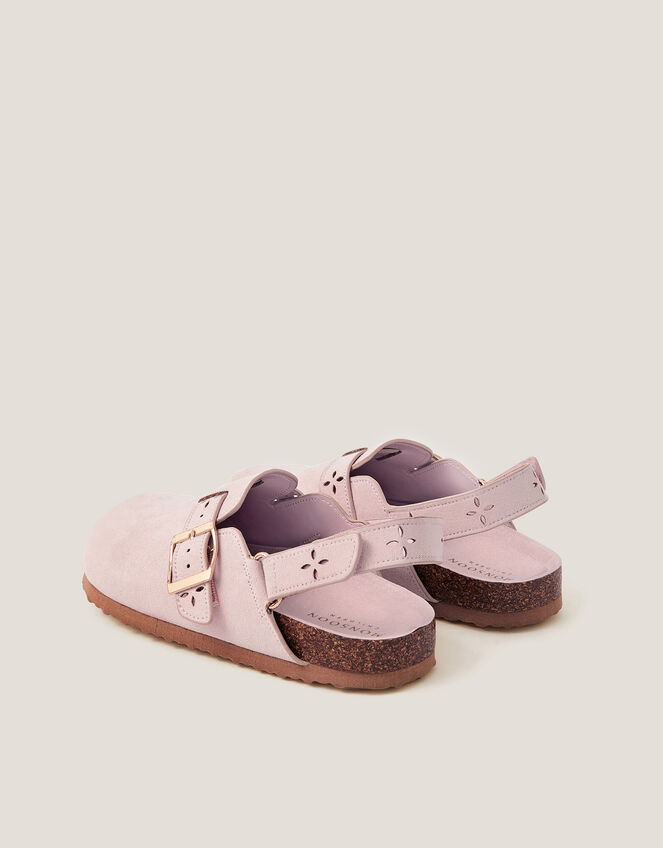 Cutwork Mules, Pink (PINK), large