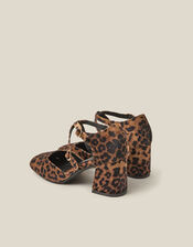 Gia Leopard Print Mary Jane Heels, Natural (NATURAL), large