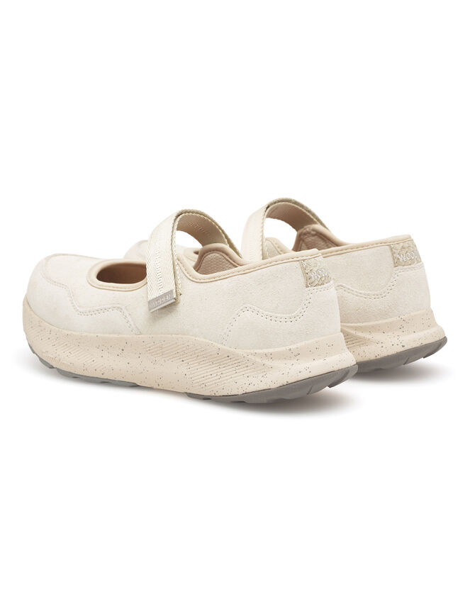 Woden Mary Suede Sporty Sandals, Ivory (IVORY), large