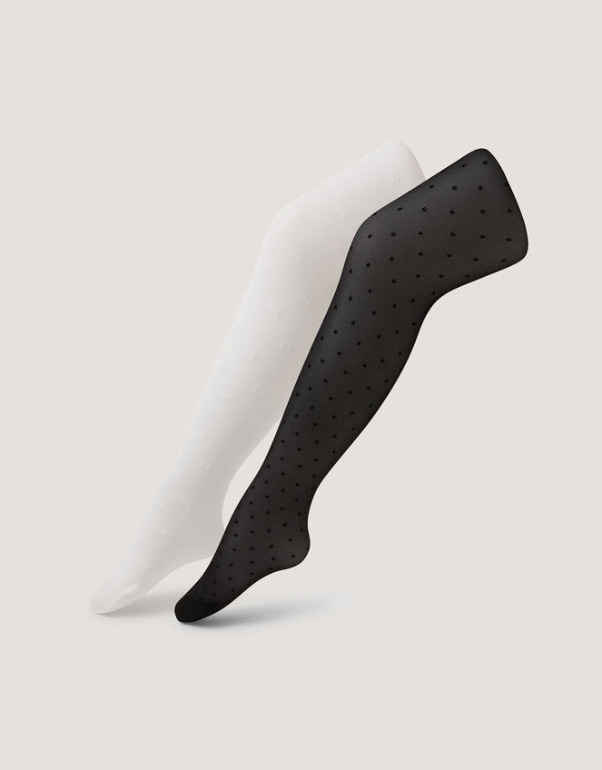 2-Pack Sheer Bow Tights, Multi (MULTI), large