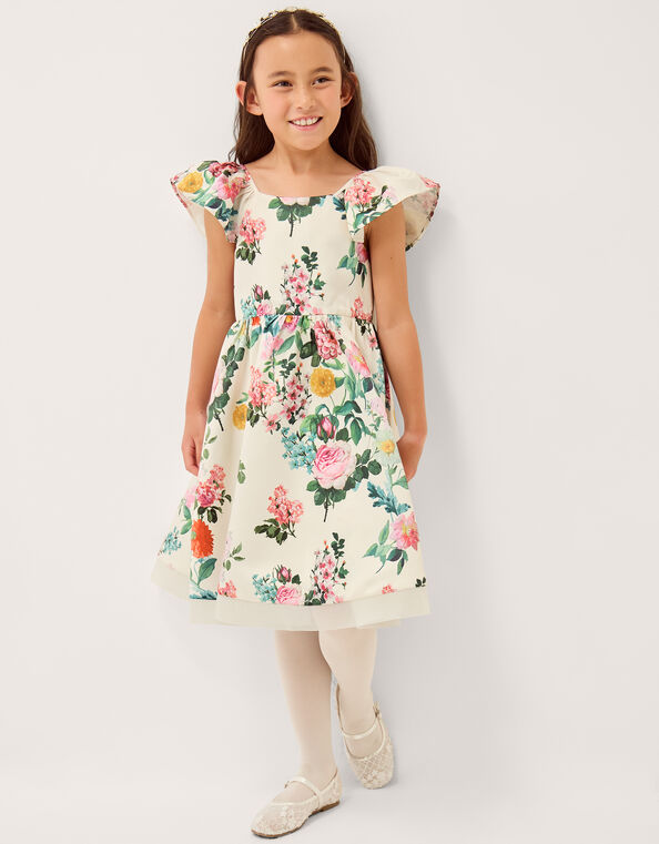 Kelli Botanical Floral Print Dress, Multi (MULTI), large