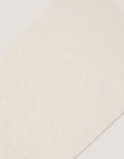 40 Denier Lace Tights, White (WHITE), large