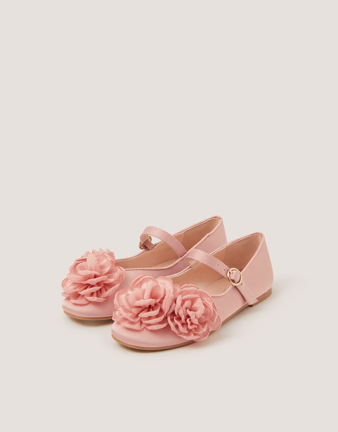 Corsage Mary Jane Ballet Flats, Pink (PINK), large