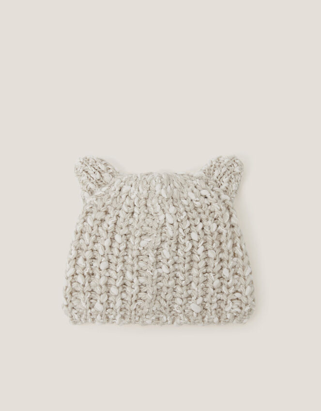 Baby Bear Hat & Mitten Set, Grey (GREY), large