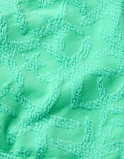 Starfish Imprint Cut Out Swimsuit, Green (GREEN), large