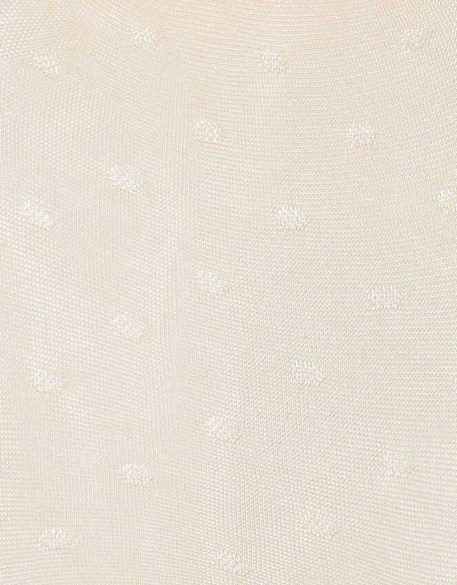 Baby 35 Denier Polka Dot Tights, Ivory (IVORY), large