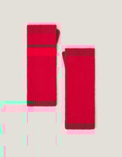 Yvie Plain Knit Wrist Warmers, , large