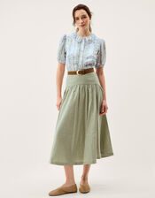 Naomi Puff Sleeve Floral Lace Blouse, Blue (BLUE), large