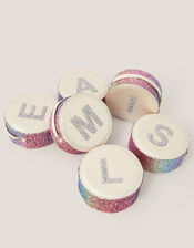 Round Glittery Initial Bag, Multi (MULTI), large