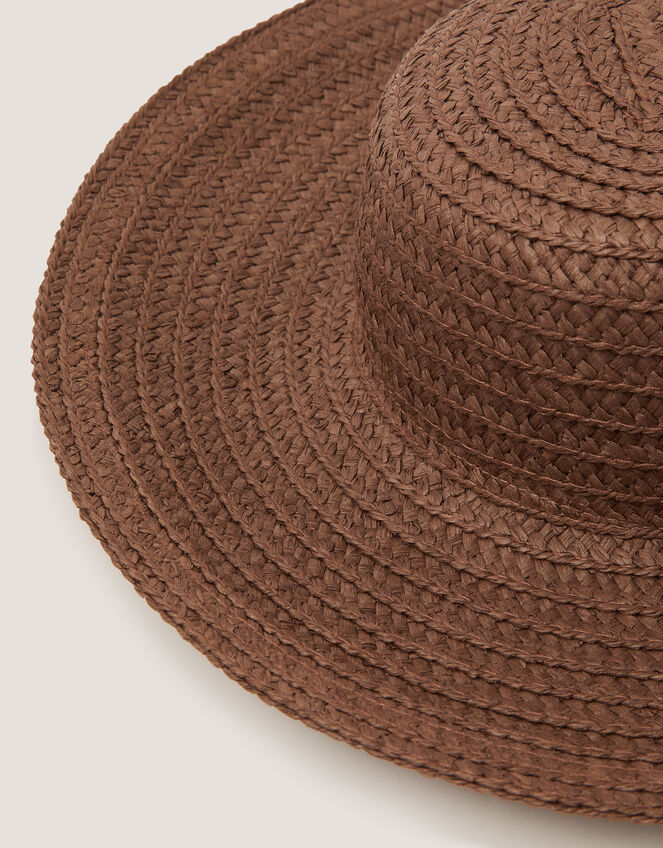 Aubrie Wide Brim Straw Hat, , large