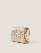 Glitter Bow Bag & Hair Clips Set, Gold (GOLD), large
