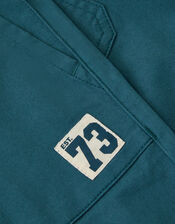 Plain Cuffed Trousers, Blue (BLUE), large