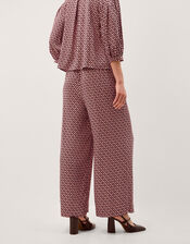 Netta Floral Print Wide Leg Pants, Pink (PINK), large