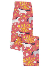 Frugi Libby Printed Leggings, Pink (PINK), large