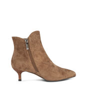 Woden Saga Suede Kitten Heel Boots, Tan (TAN), large