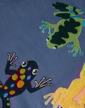 Flying Frog T-Shirt, Blue (BLUE), large