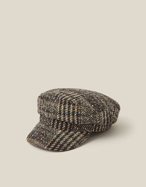 Myla Check Baker Boy Hat, , large