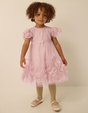 Baby Remi Rose Appliqu&eacute; Glitter Party Dress, Pink (PINK), large