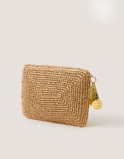 Darla Lemon Crochet Pouch, , large