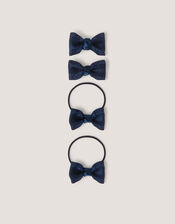 4-Pack School Bow Hair Bands & Clips, , large
