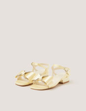 Diamant&eacute; Bow Low Heel Sandals, Yellow (YELLOW), large