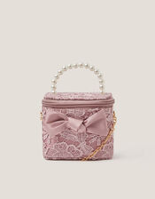 Pearly Lace Bow Bag, , large
