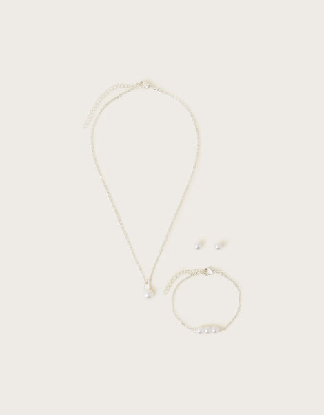 Bridesmaid Pearl Jewellery Set, , large