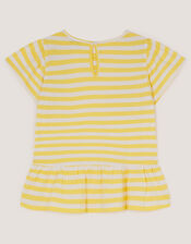 Sequin Lemon Stripe T-Shirt, Yellow (YELLOW), large