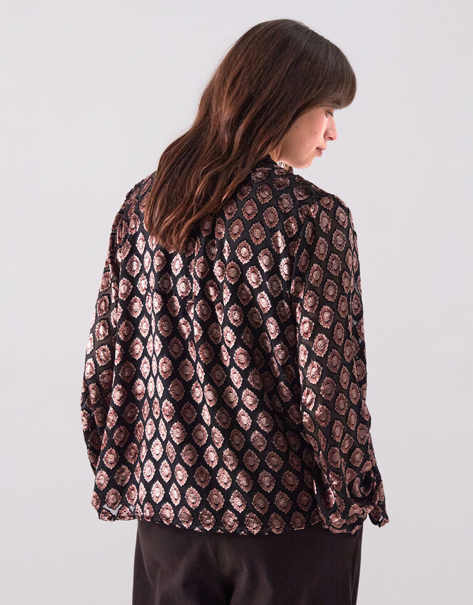 East Pheba Print Blouse, Black (BLACK), large