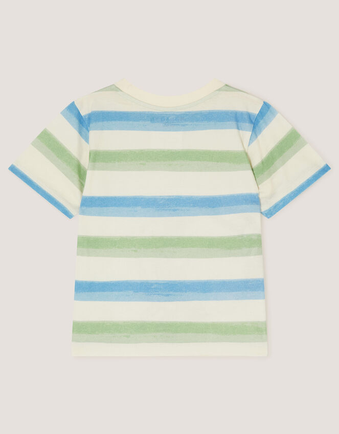 Crab Stripe T-Shirt, Blue (BLUE), large