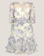 Hydrangea Ruffle Party Dress, Multi (MULTI), large