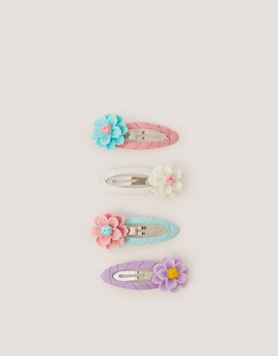 4-Pack Flower Hair Clips, , large