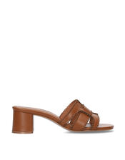 Bibi Lou Holly Leather Mule Sandals, Tan (TAN), large