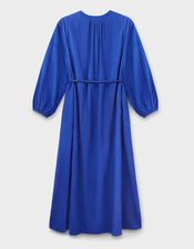 East Mahi Tie Corduroy Midi Dress, Blue (BLUE), large