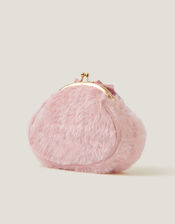 Beau Fluffy Bunny Clip Frame Bag, , large