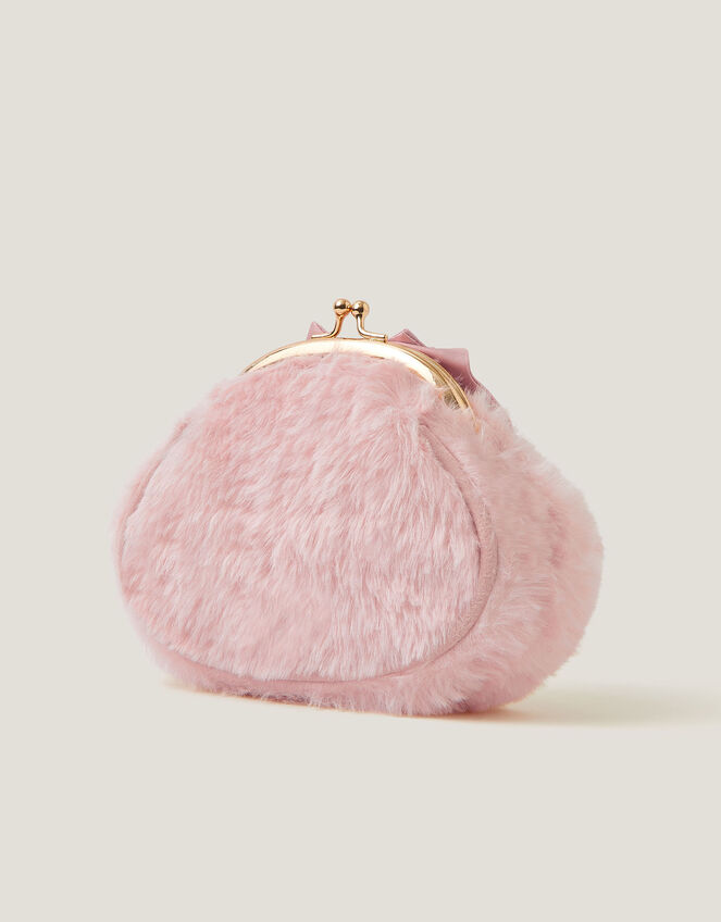 Beau Fluffy Bunny Clip Frame Bag, , large