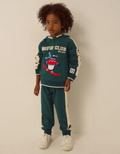 Snow Club Penguin Hoodie & Joggers Set, Green (GREEN), large