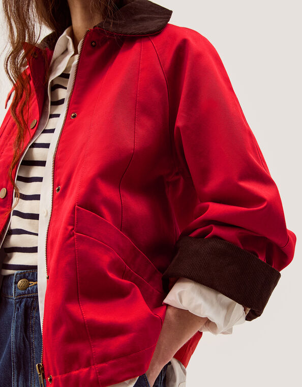 Riley Barn Jacket, Red (RED), large