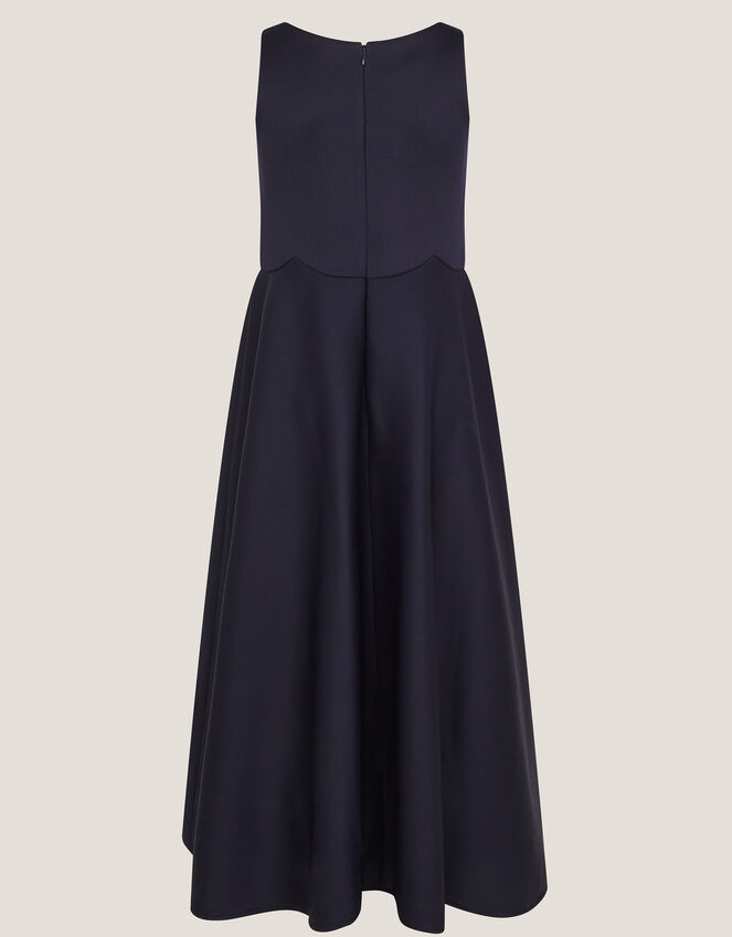 Sleeveless Sequin Prom Dress, Blue (NAVY), large