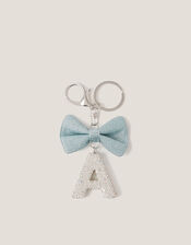 Bow Initial Bag Charm, Multi (MULTI), large