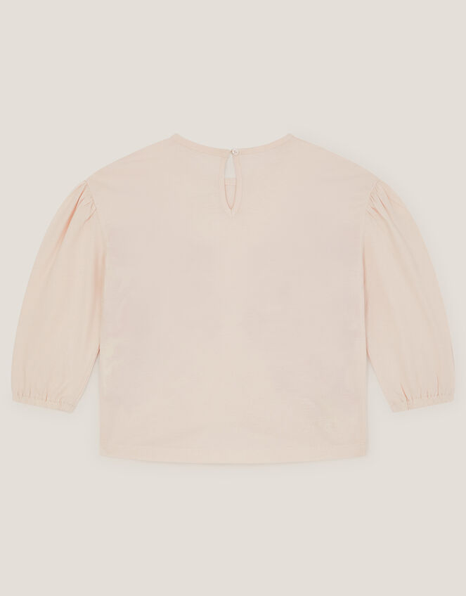 Chain Stitch Long Sleeve Top, Ivory (IVORY), large