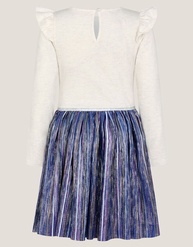 Butterfly Sequin Disco Dress, Blue (BLUE), large