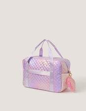 Ombr&eacute; Shimmer Quilted Duffle Bag, , large